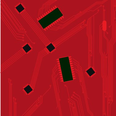 soyut teknoloji devre kartı