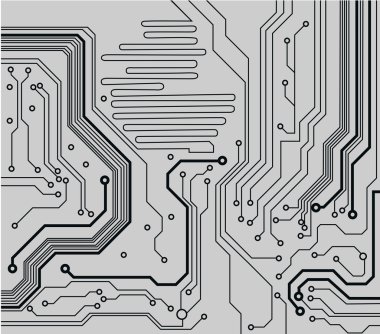 soyut teknoloji devre kartı