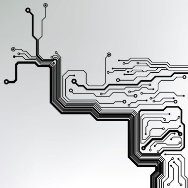 soyut teknoloji devre kartı