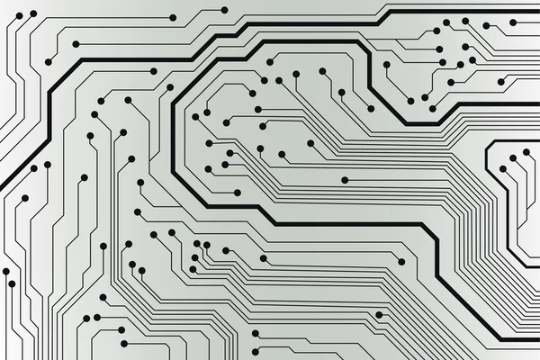 Carte de circuit de technologie abstraite — Image vectorielle