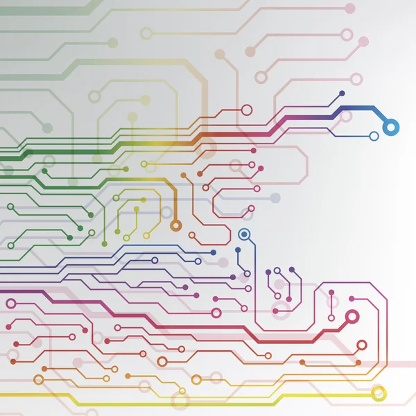 Fond de circuit imprimé — Image vectorielle