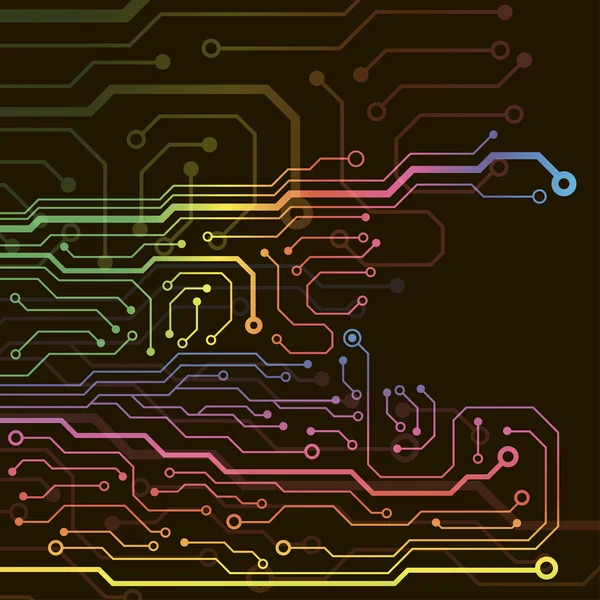 Fond de carte de circuit imprimé. illustration vectorielle eps10 — Image vectorielle