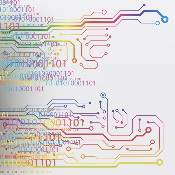 Fond de carte de circuit imprimé. illustration vectorielle eps10 — Image vectorielle