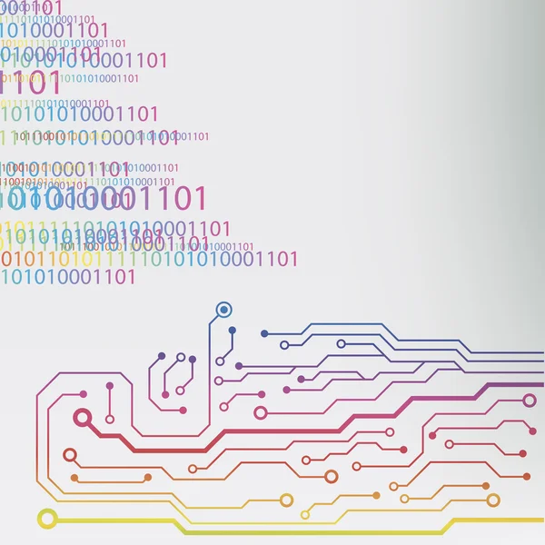 Fond de carte de circuit imprimé. illustration vectorielle eps10 — Image vectorielle