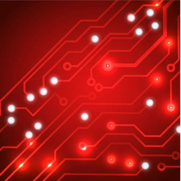 Techno circuit webbanners. eps10 vectorillustratie — Stockvector