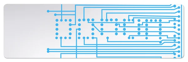 Bannières web de circuit techno. Illustration vectorielle EPS10 — Image vectorielle