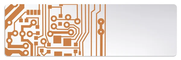 Bannières web de circuit techno. Illustration vectorielle EPS10 — Image vectorielle
