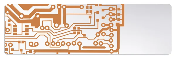 Techno 电路 web 横幅。eps10 矢量图 — 图库矢量图片