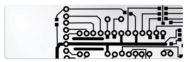 Techno circuit web banners. EPS10 vector illustration — Stock Vector