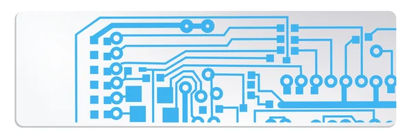 Techno circuit web banners. EPS10 vector illustration — Stock Vector