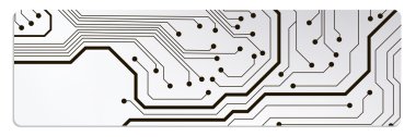 techno devre web Bannerlar. eps10 vektör çizim