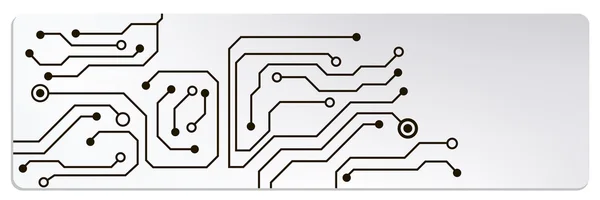 Techno circuit web banners. EPS10 vector illustration — Stock Vector