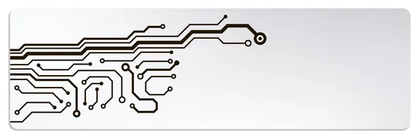 Techno circuit webbanners. eps10 vectorillustratie — Stockvector