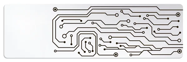 Techno 电路 web 横幅。eps10 矢量图 — 图库矢量图片