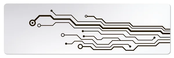 techno devre web Bannerlar. eps10 vektör çizim