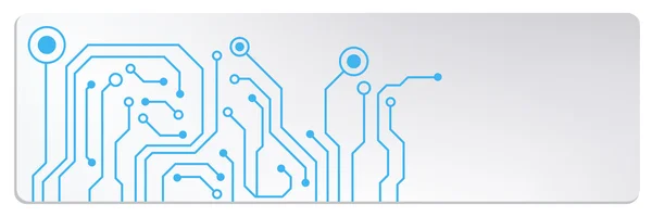 테크노 회로 웹 배너입니다. Eps10 벡터 일러스트 레이 션 — 스톡 벡터