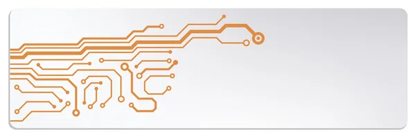 Веб-банери з технологічними схемами. EPS10 Векторні ілюстрації — стоковий вектор