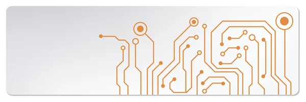 Techno Circuit Web-Banner. eps10 Vektorabbildung — Stockvektor