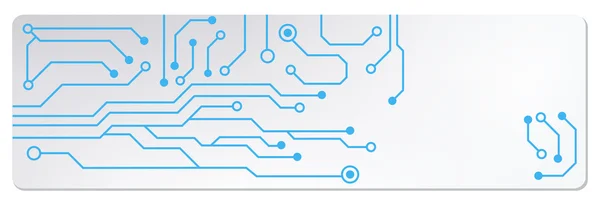 테크노 회로 웹 배너입니다. Eps10 벡터 일러스트 레이 션 — 스톡 벡터