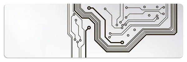 Bannières web de circuit techno. Illustration vectorielle EPS10 — Image vectorielle