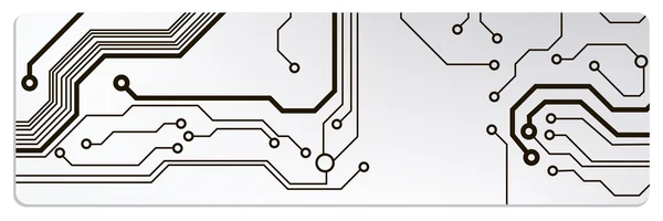 Banners techno circuito web. Ilustração do vector EPS10 —  Vetores de Stock