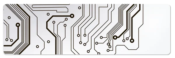 Techno circuit webbanners. eps10 vectorillustratie — Stockvector