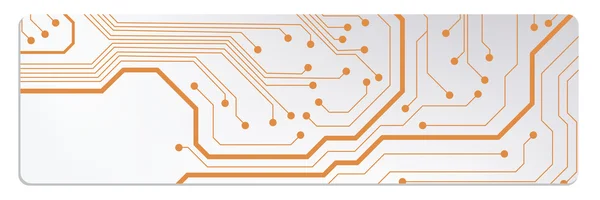 Techno Circuit Web-Banner. eps10 Vektorabbildung — Stockvektor