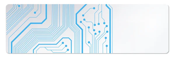 Techno circuit webbanners. eps10 vectorillustratie — Stockvector