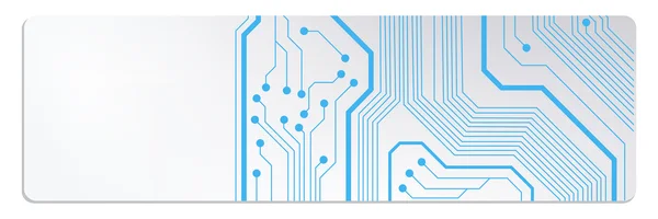 Techno circuit webbanners. eps10 vectorillustratie — Stockvector