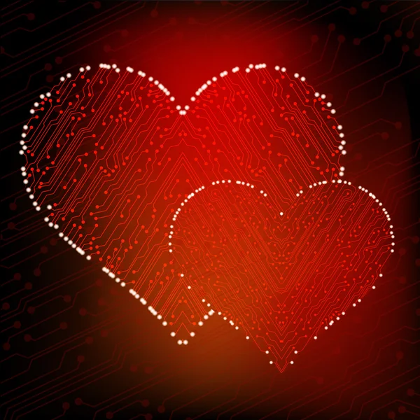 Alla hjärtans dag gå runt hjärtat. eps10 vektor — Stock vektor
