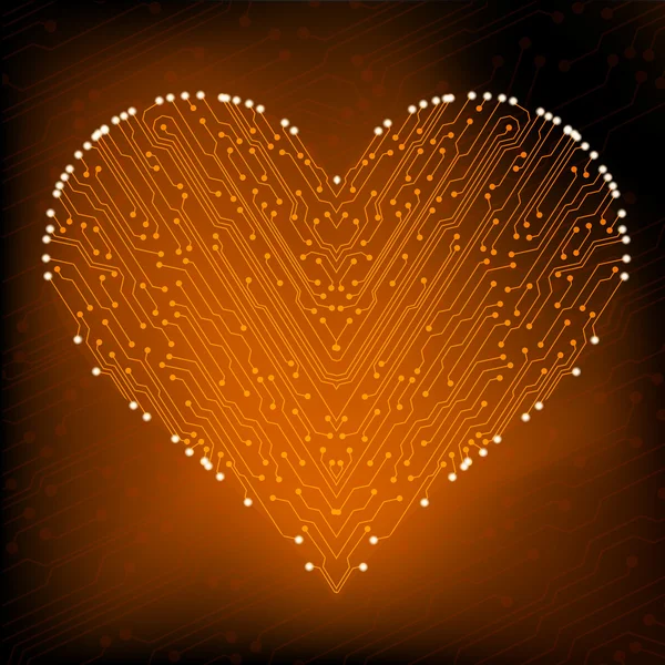 Valentýna okruh srdce. eps10 vektor — Stockový vektor