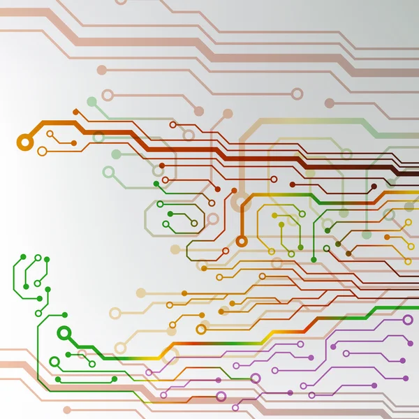 Fond de carte de circuit imprimé. illustration vectorielle eps10 — Image vectorielle