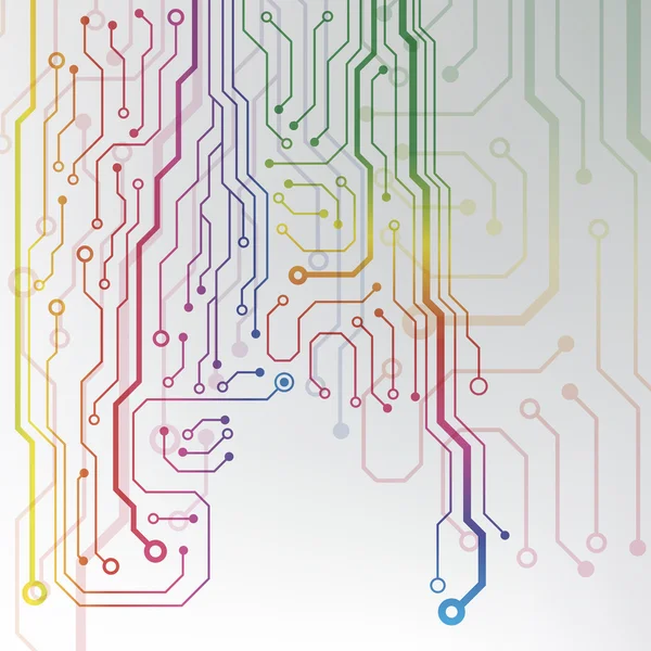Fond de carte de circuit imprimé. illustration vectorielle eps10 — Image vectorielle