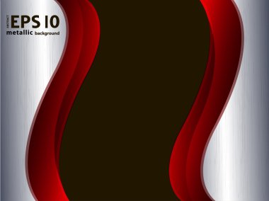 metal dalga stil vektör arka plan. eps10 endüstriyel stilde vektör modern duvar kağıdı