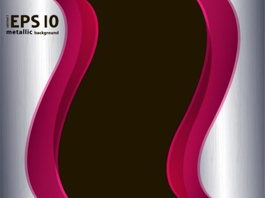 metal dalga stil vektör arka plan. eps10 endüstriyel stilde vektör modern duvar kağıdı