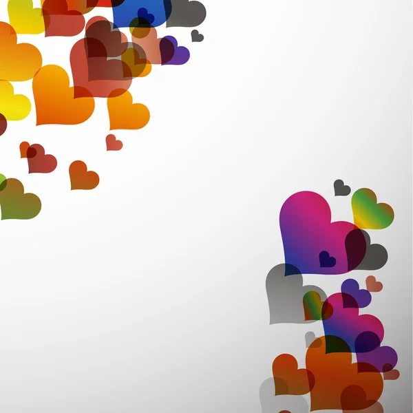 Valentine abstrakt bakgrund med hjärtan. eps10 vektor — Stock vektor