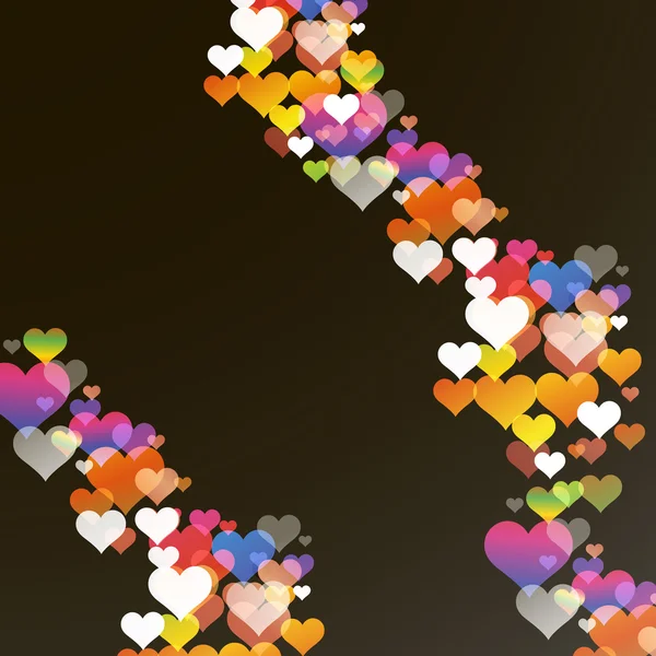 Абстрактный валентинный фон с сердцами. Вектор eps10 — стоковый вектор