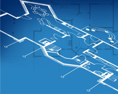 ev planı plan arka plan. vektör çizim