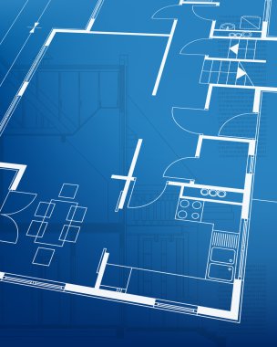 ev planı plan arka plan. vektör çizim