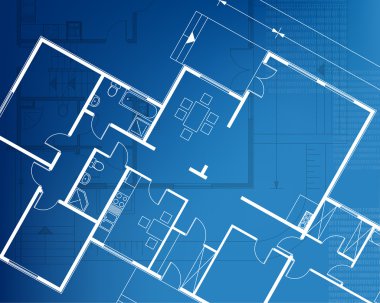 ev planı plan arka plan. vektör çizim