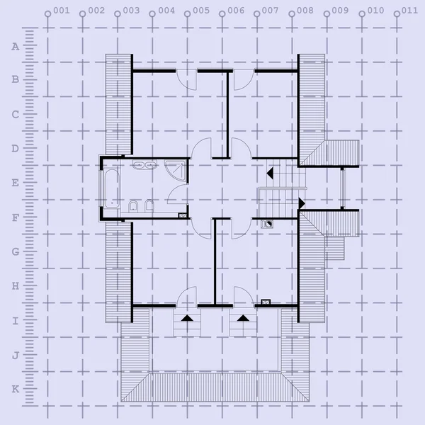 Hemma plan plan bakgrund. vektor illustration — Stock vektor