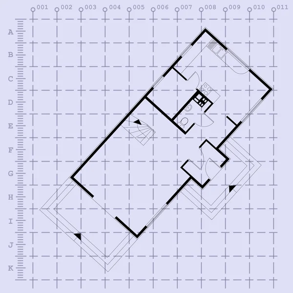 Home planimetria sfondo. illustrazione vettoriale — Vettoriale Stock