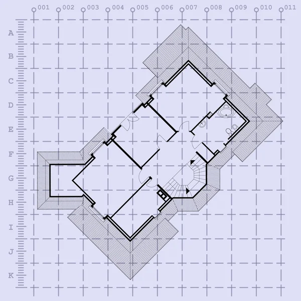 Home planimetria sfondo. illustrazione vettoriale — Vettoriale Stock