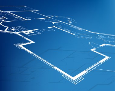 ev planı plan arka plan. vektör çizim