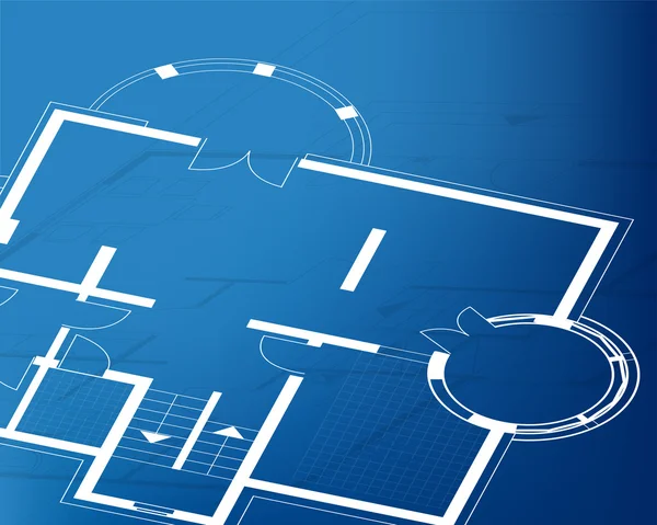 Home plan blueprint background. vector illustration — Stock Vector