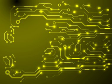 Devre kartı geçmişi. eps10 vektör illüstrasyonu