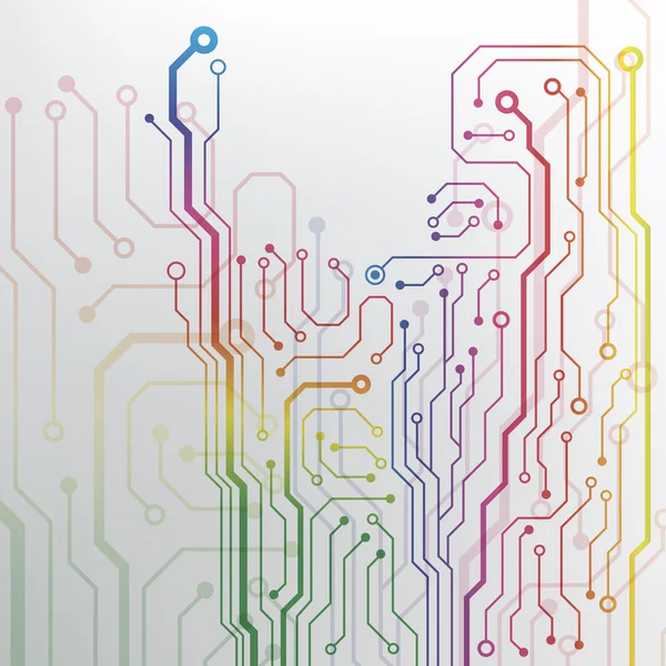 Patrón de placa de circuito. Tecnología abstracta Textura de placa de circuito de alta tecnología — Archivo Imágenes Vectoriales