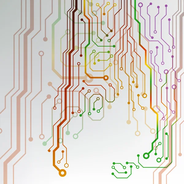 Patrón de placa de circuito. Tecnología abstracta Textura de placa de circuito de alta tecnología — Archivo Imágenes Vectoriales