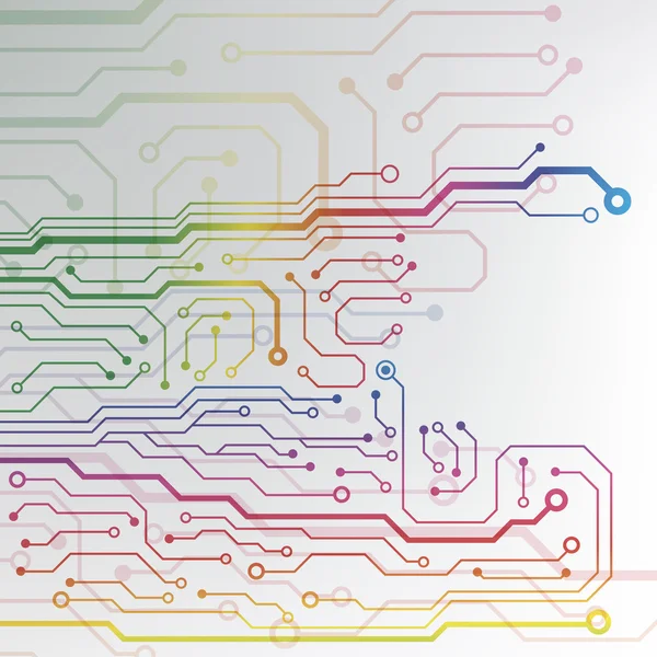 회로 기판 패턴입니다. 추상적인 기술 첨단 회로 기판 텍스처 — 스톡 벡터