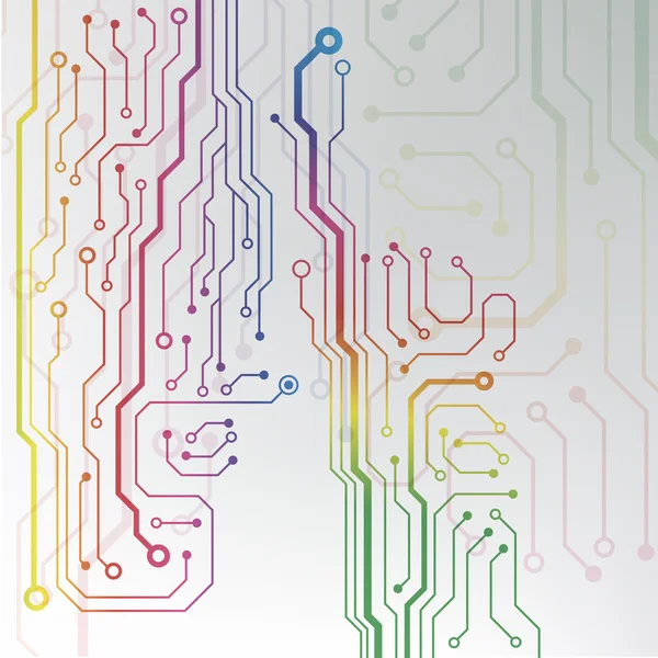 Patrón de placa de circuito. Tecnología abstracta Textura de placa de circuito de alta tecnología — Archivo Imágenes Vectoriales